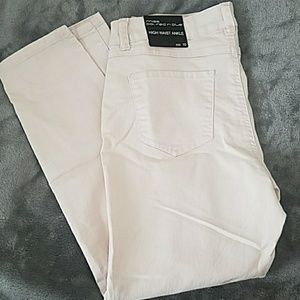 Miss Poured in Blue Light Pink High Waist Ankle P